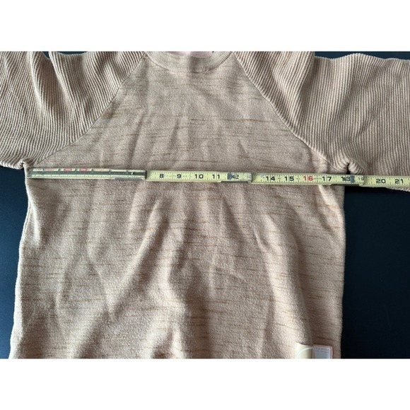 Scotch & Soda Maison Scotch Club Nomade Knit Top Camel Pink Wide Sleeve Small - Picture 6 of 8